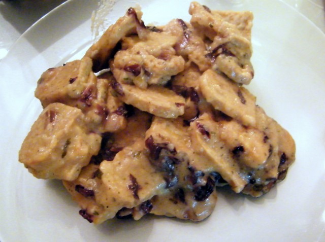 scaloppine al limone seitan radicchio