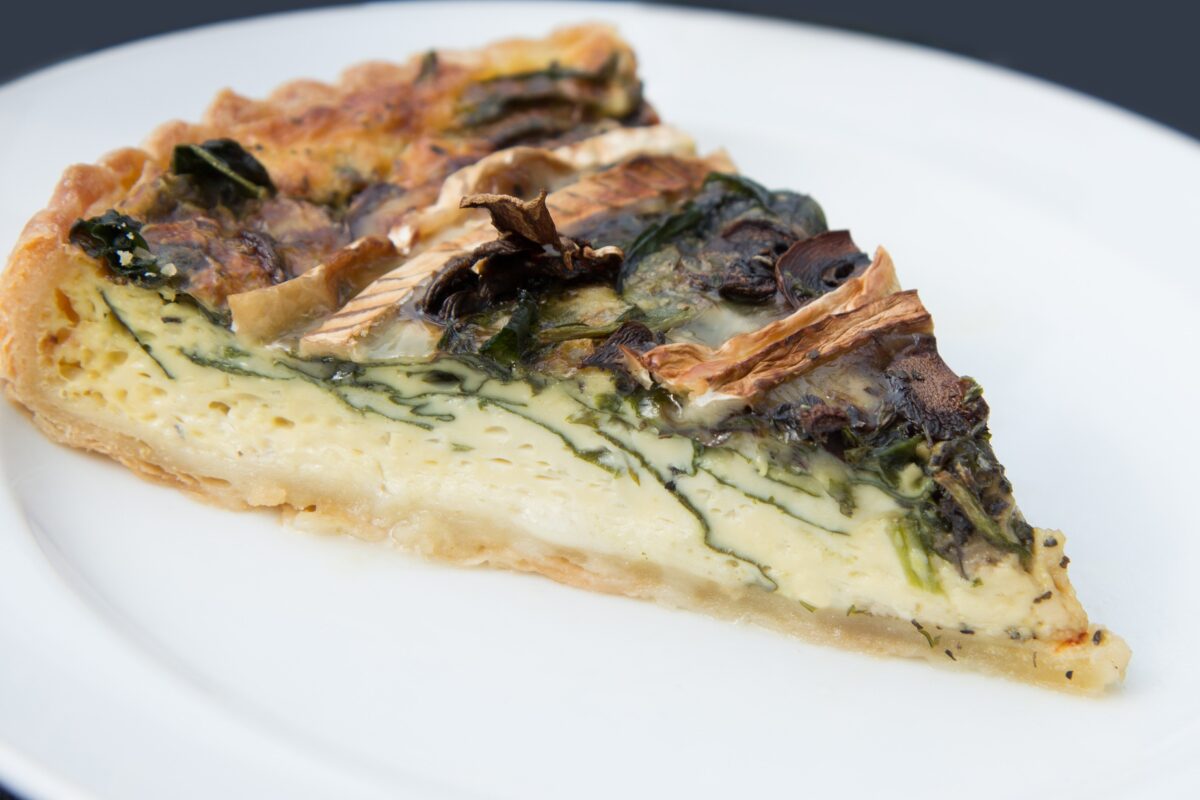 quiche spinaci e brie Lorraine