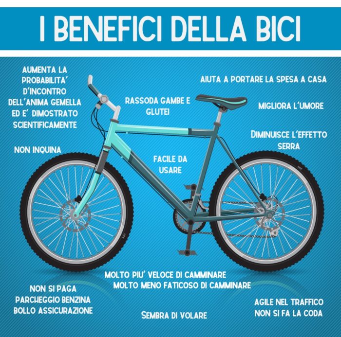 benefici della bici