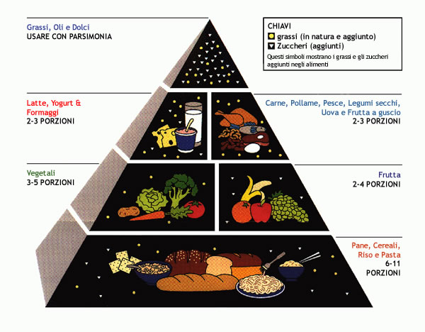 USDA piramide alimentare 1992