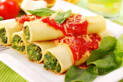 Cannelloni vegetariani spinaci