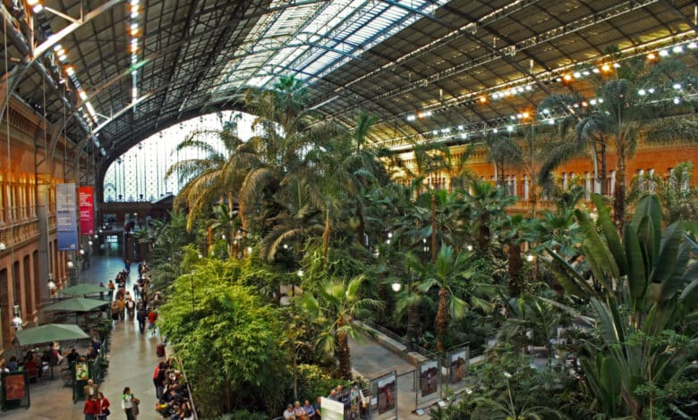 La stazione madrilena di Atocha ora è un’enorme serra