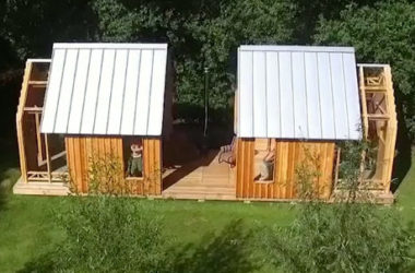 La casa scorrevole che cambia uso a seconda del tempo