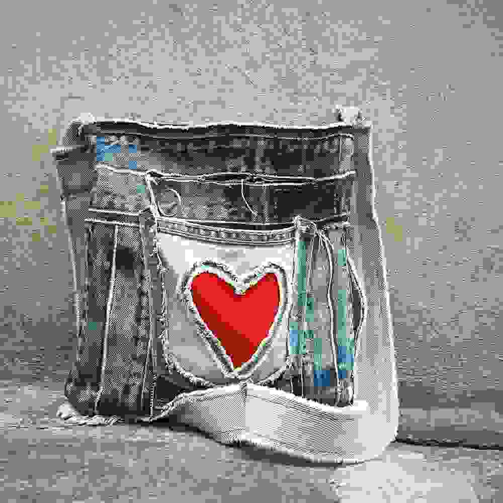 riciclo creativo jeans