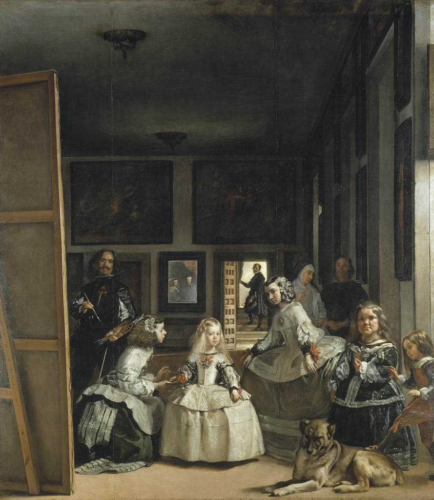 mastino spagnolo nel quadro Las Meninas