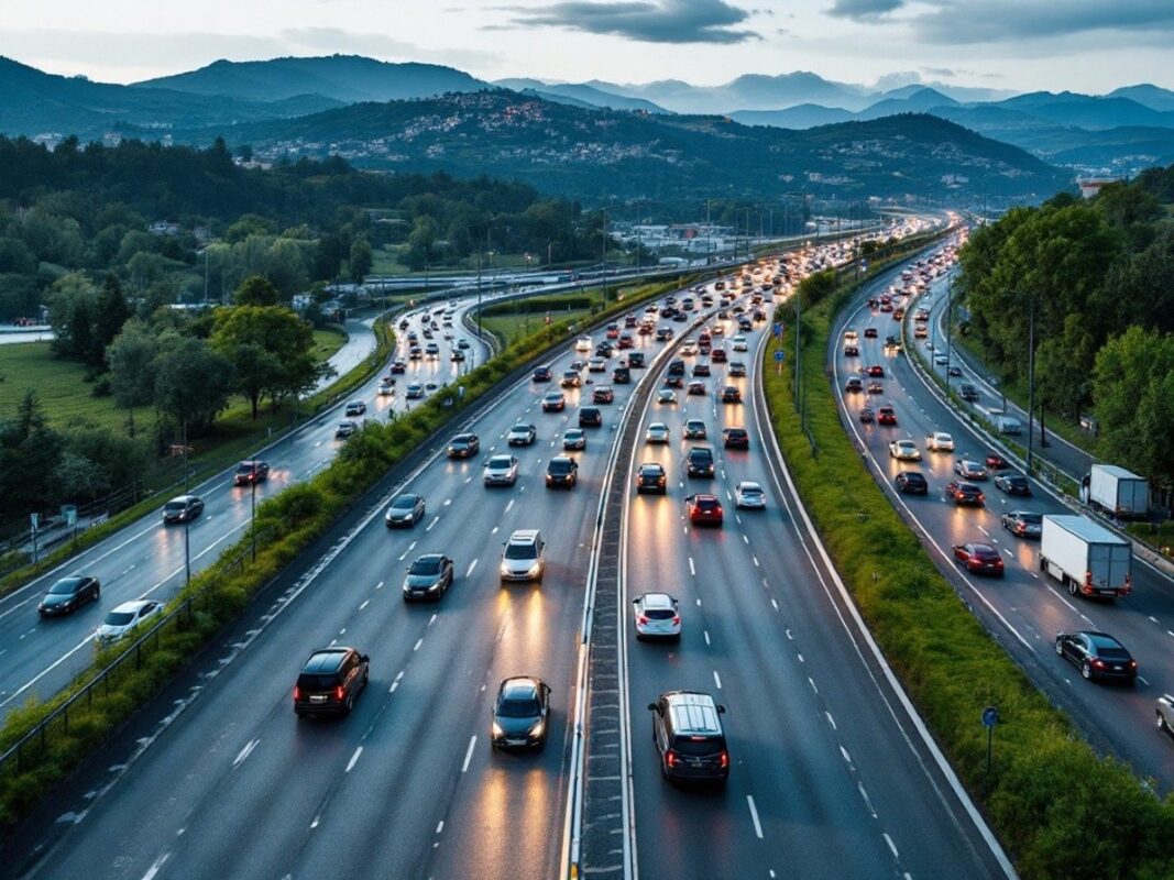 Auto elettriche ricaricate attraverso l'asfalto