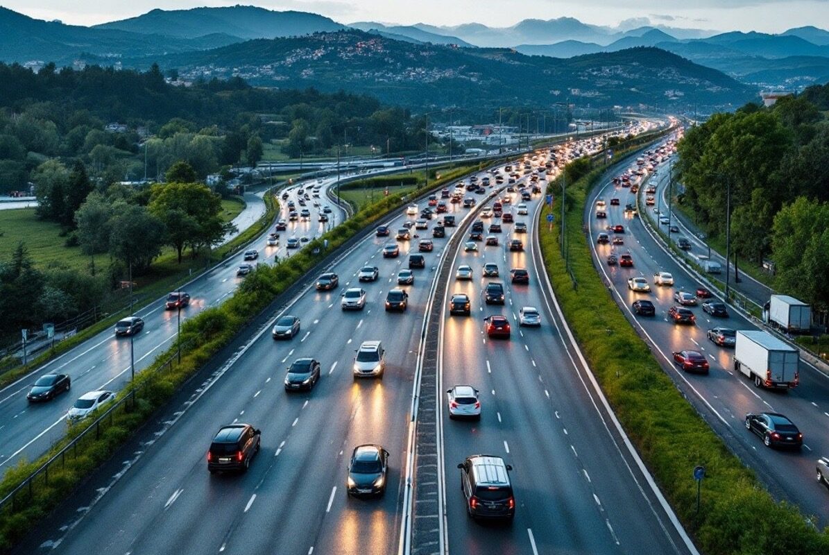 Auto elettriche ricaricate attraverso l'asfalto