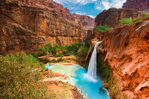 Le piscine naturali più belle al Mondo: cascate di Havasu nel Gran Canyon (Arizona)
