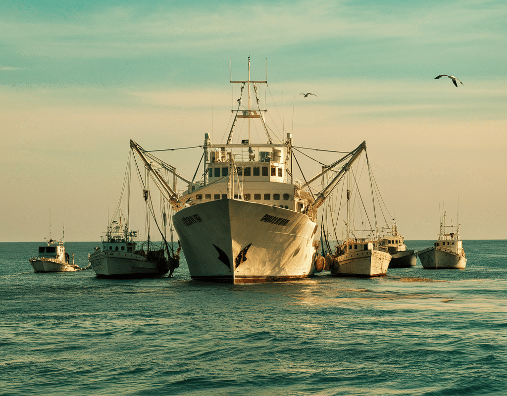 I grandi pescherecci distruggono tutto