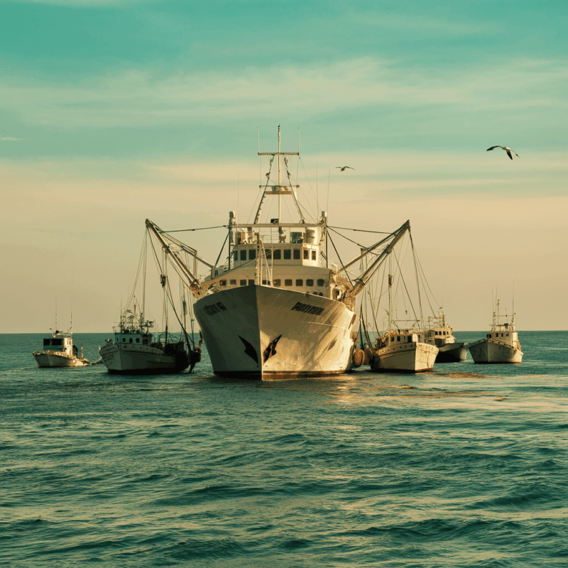 I grandi pescherecci distruggono tutto