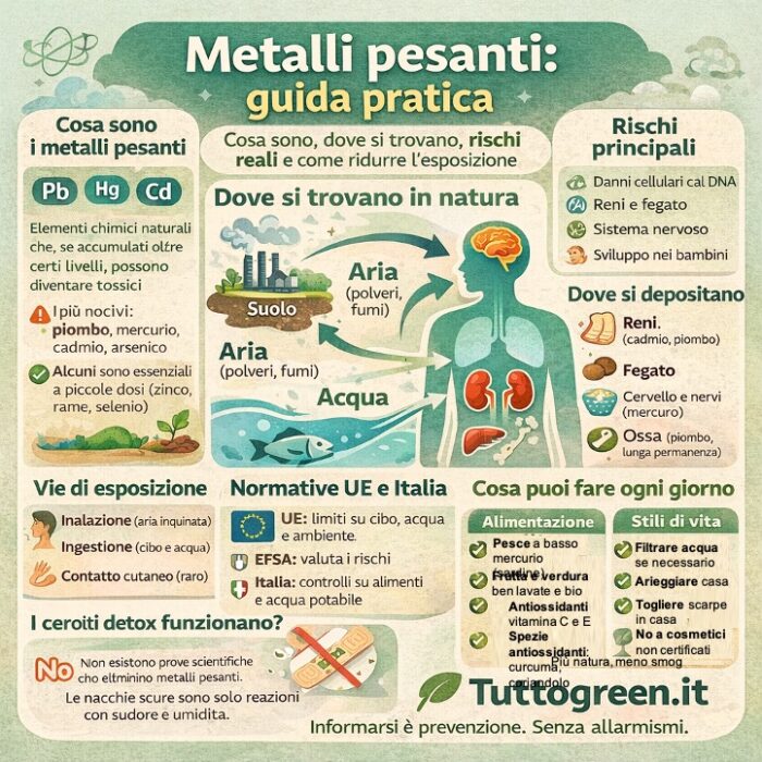 guida ai metalli pesanti: dove sono e come disintossicarsi