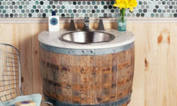 Lavandini vintage ricavati da botti di vino: dalla California un upcycle di design