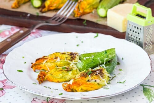 fiori di zucca ripieni