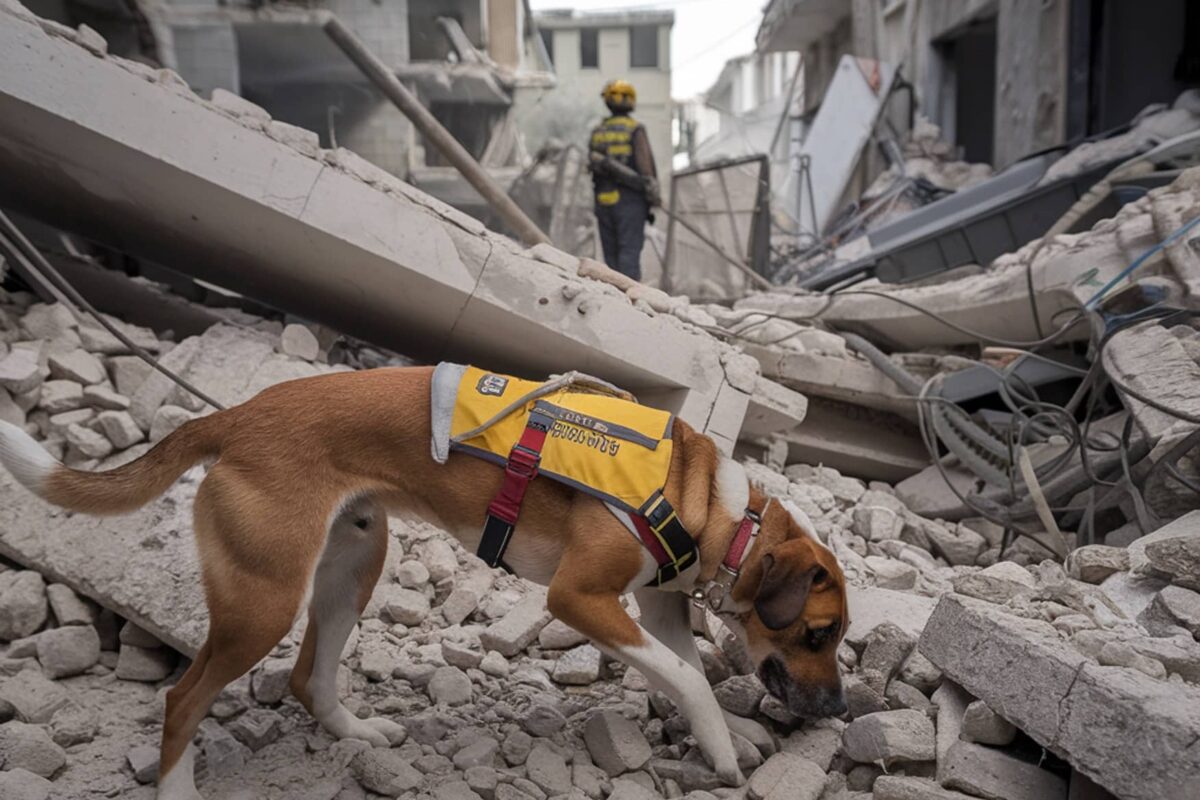 Cani per la ricerca di persone da terremoto