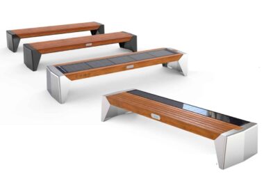 La panchina solare che ricarica il cellulare