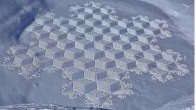 Land art sulla neve