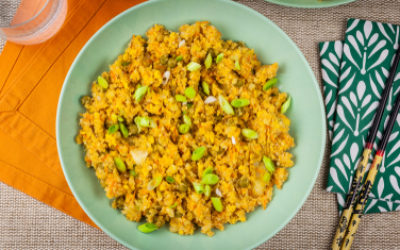 Ricetta del risotto con verdure e salsa tamari