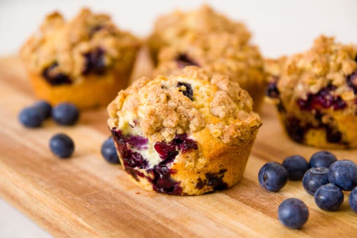 colazione sana e naturale: muffin ai mirtilli