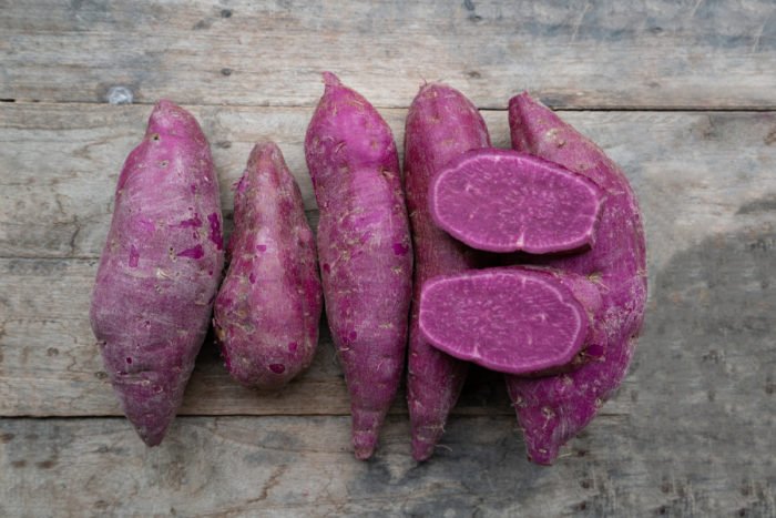 pommes de terre violettes
