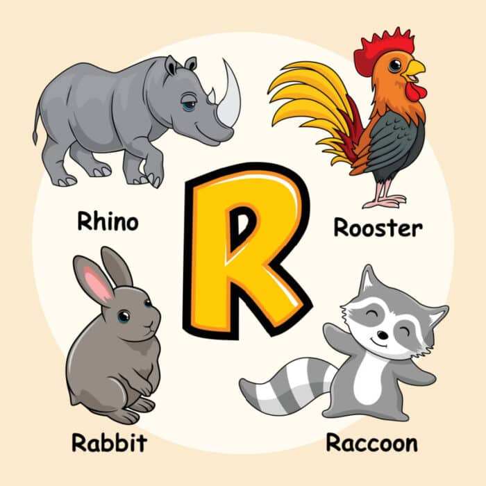 animali con la R