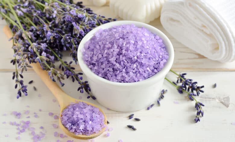 cura del corpo con la lavanda