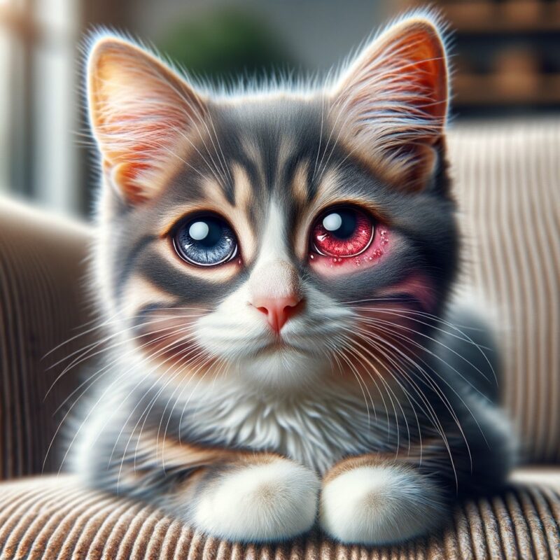 congiuntivite nel gatto