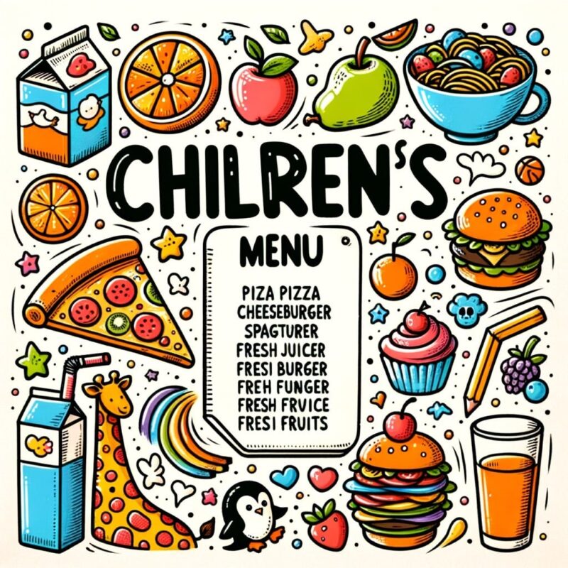 Menu per bambini
