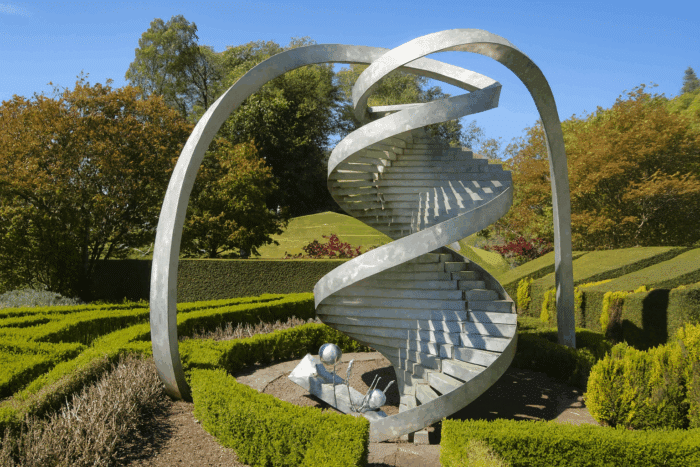 Il giardino della speculazione cosmica, un giardino inglese ispirato dai principi della fisica