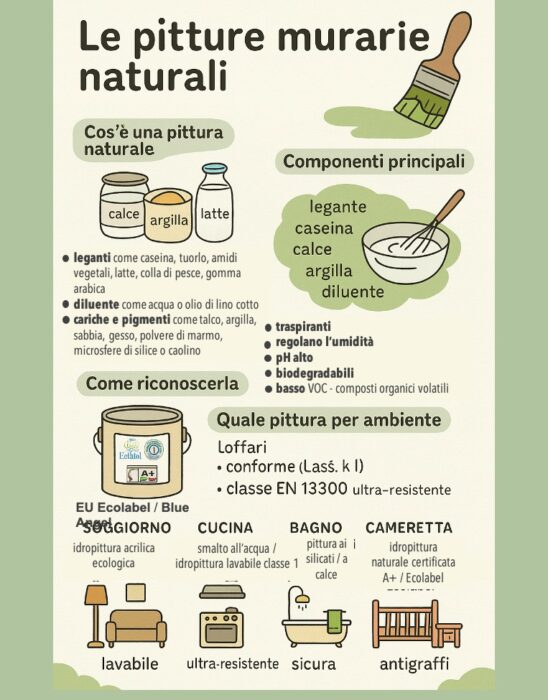 Come tinteggiare le pareti in modo naturale