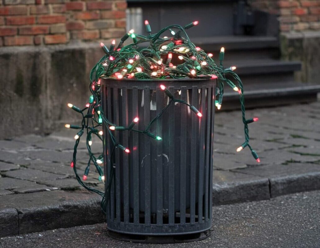 Come e dove buttare le luci natalizie rotte