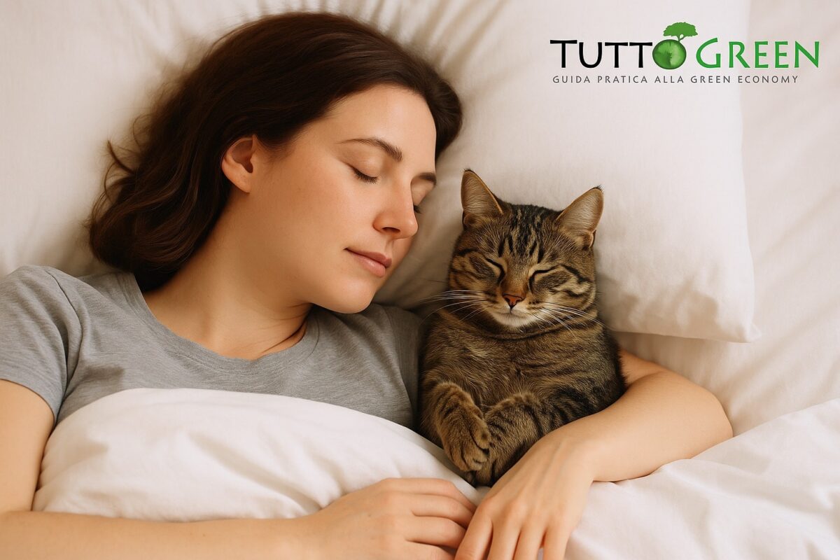 Dormire con il cane o il gatto