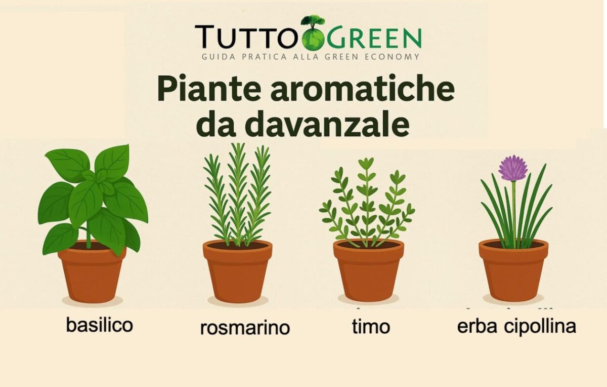 Le aromatiche da davanzale, verdi alleati per ogni finestra
