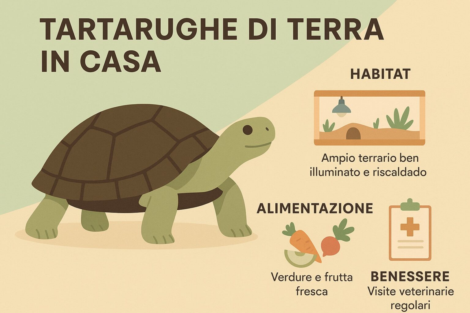 Tartarughe di terra in casa: guida pratica e legale