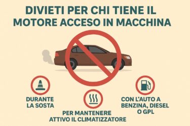 Aria condizionata in sosta, si rischia multa fino a 444 euro
