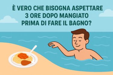 Hai mangiato? Allora niente bagno per 3 ore… o forse sì?