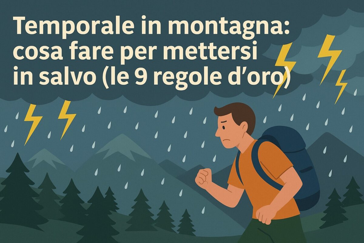 temporale in montagna