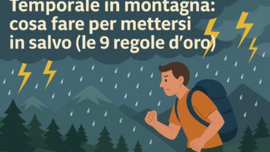 temporale in montagna