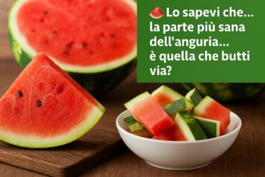 Lo sapevi che la parte più sana dell’anguria… è quella che butti via? 🍉