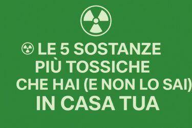 ☢️ Le 5 sostanze più tossiche che hai in casa (e non lo sai!)