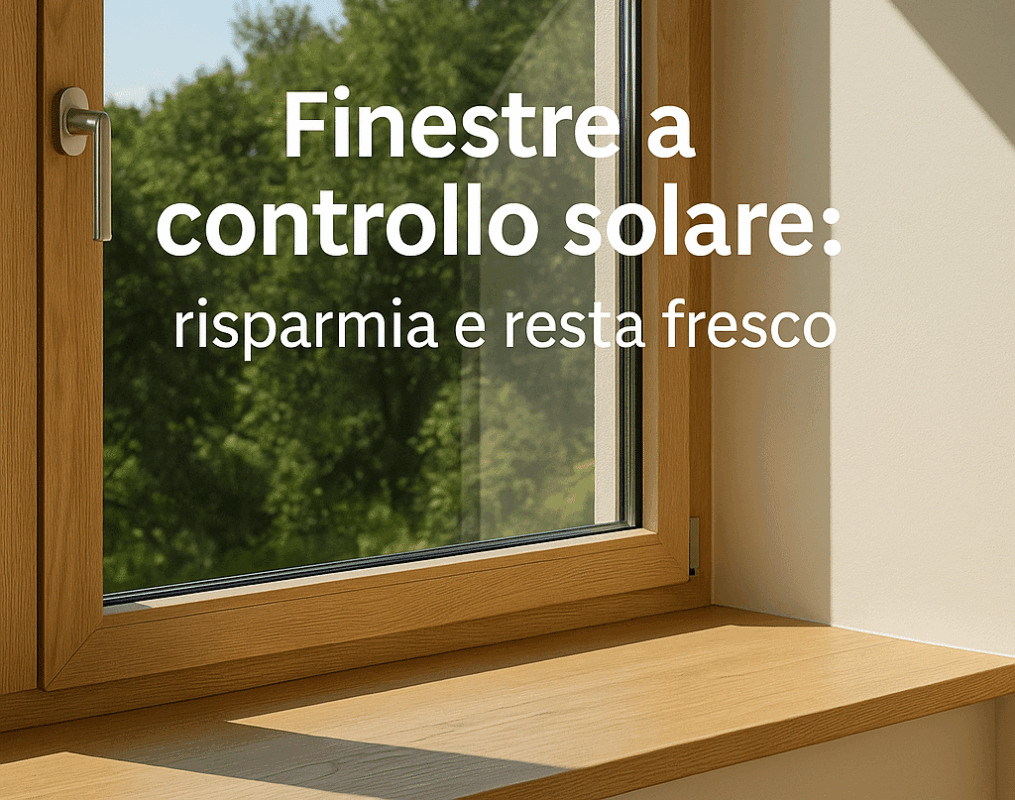 Finestre con pellicole a controllo solare