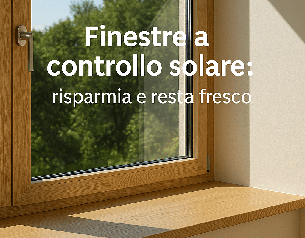 Finestre con pellicole a controllo solare