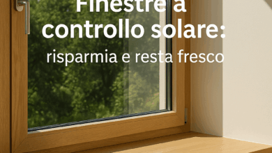 Finestre con pellicole a controllo solare