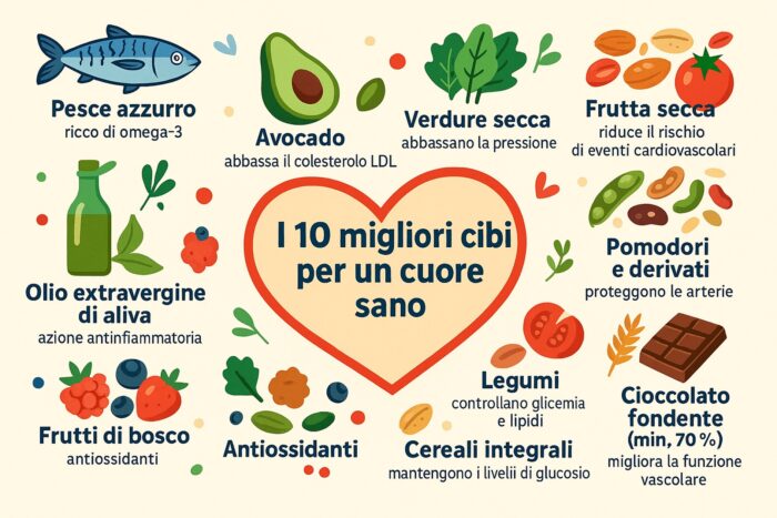 Alimenti per la salute cardio-vascolare