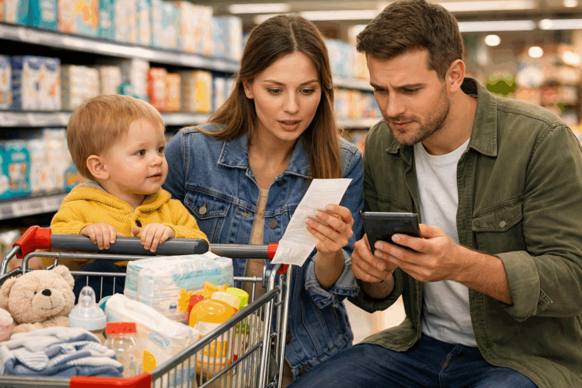 quanto costa crescere un figlio nel 2026 famiglia che calcola spese per bambino