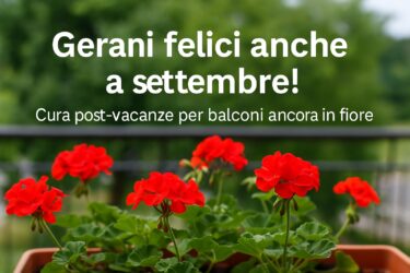 Balconi in fiore anche dopo l’estate: i 4 segreti per avere gerani felici