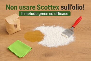 Olio sul pavimento? Dimentica lo Scottex: il trucco green che funziona davvero 🔥