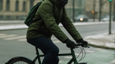 Andare in bici in inverno