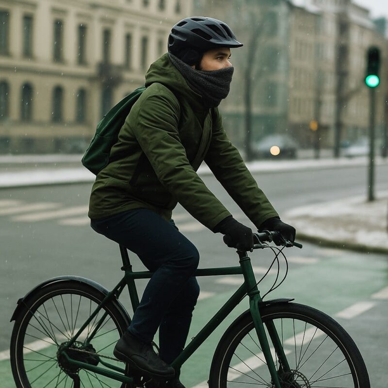 Andare in bici in inverno