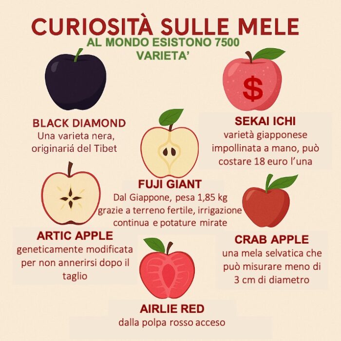 Quante varietà di mele esistono al mondo