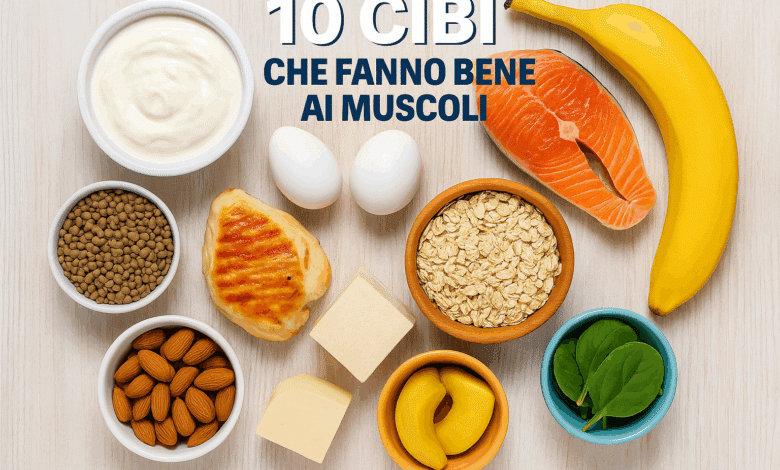 10 cibi che fanno bene ai muscoli: guida per sportivi e famiglie